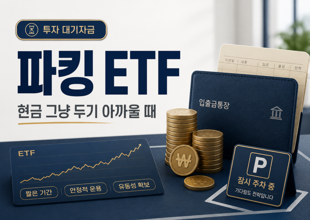 투자 대기자금을 예수금으로만 두기 아까워 파킹 ETF를 활용해본 경험을 정리한 썸네일