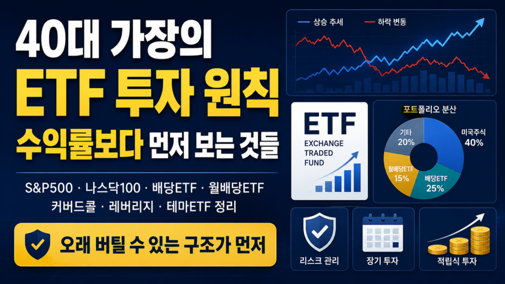 40대 가장이 ETF를 고를 때 수익률보다 오래 버틸 수 있는 구조를 먼저 본다는 투자 원칙 정리 썸네일