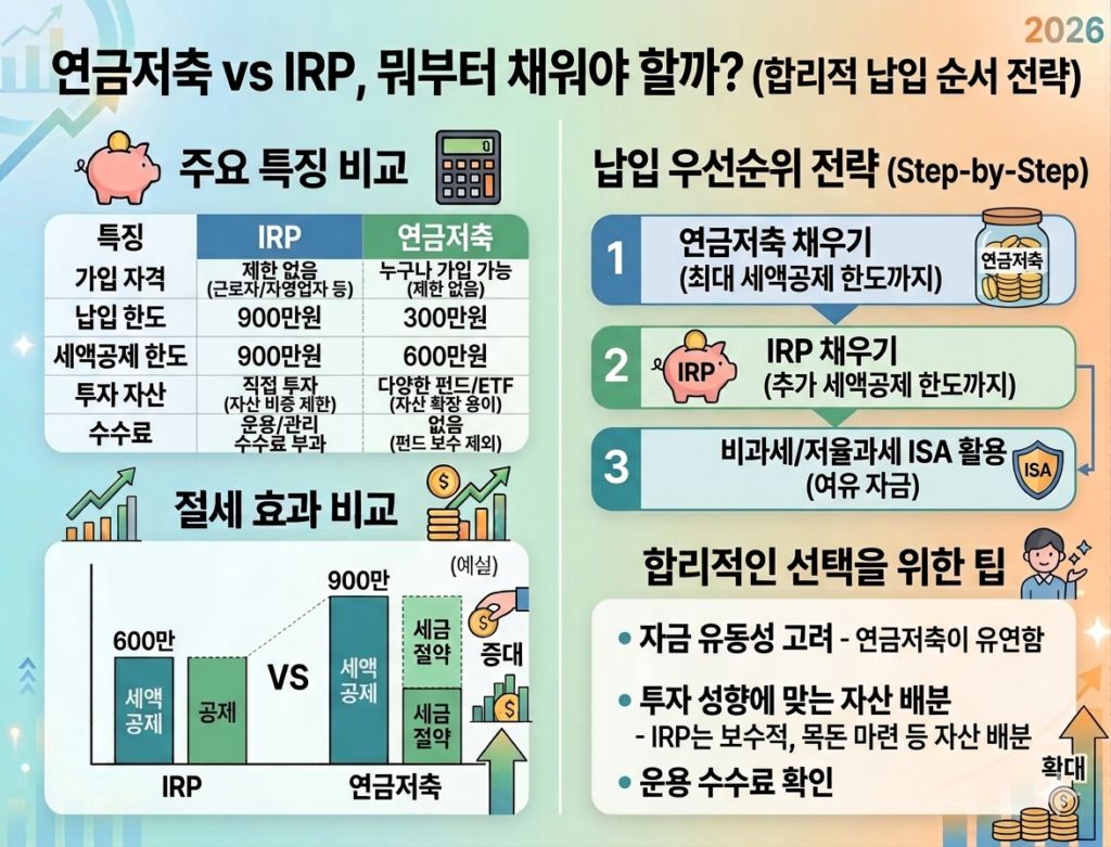 연금저축과 IRP 차이