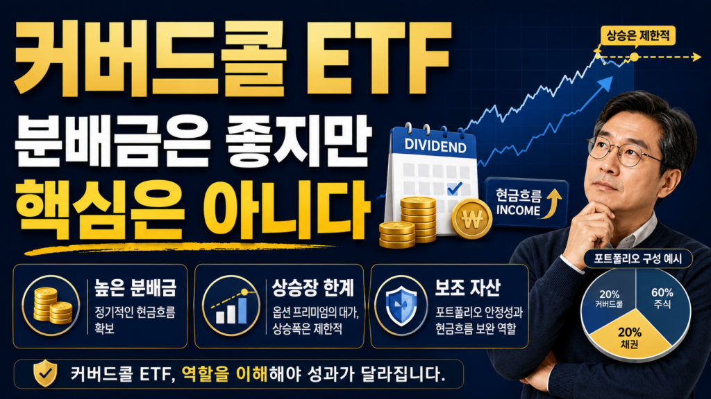 커버드콜 ETF를 실제로 보유하며 높은 분배금의 장점과 상승장 한계를 정리한 투자 경험