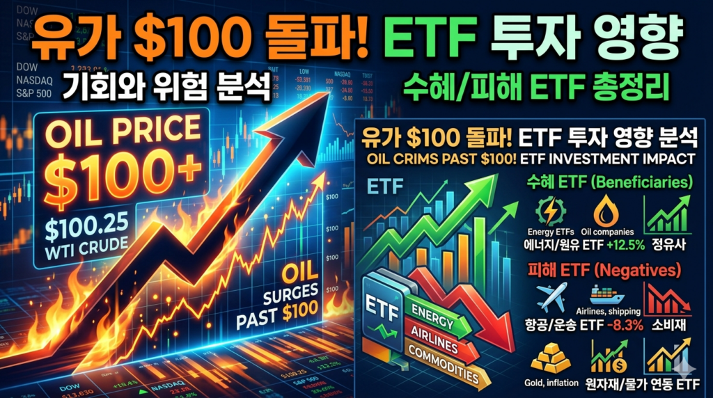유가 100달러 ETF 투자 영향