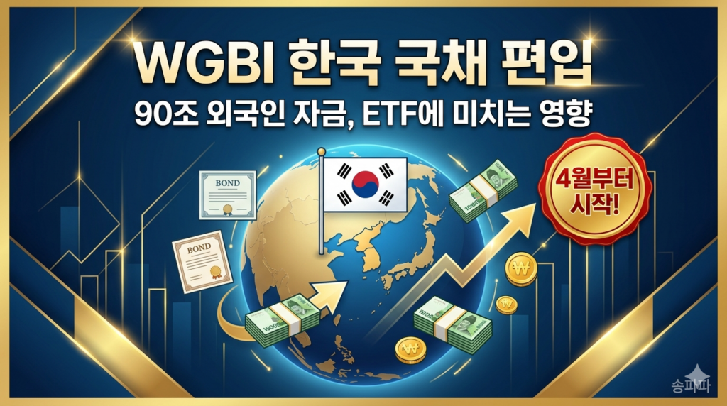 WGBI 한국 국채 편입 ETF 투자 영향