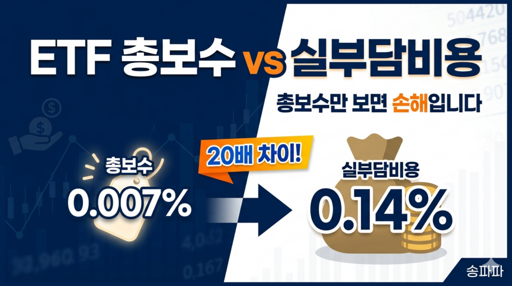 ETF 총보수 실부담비용 차이