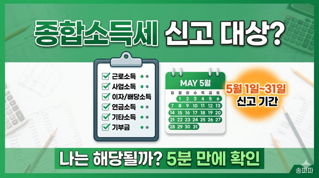 종합소득세 신고 대상 확인 방법