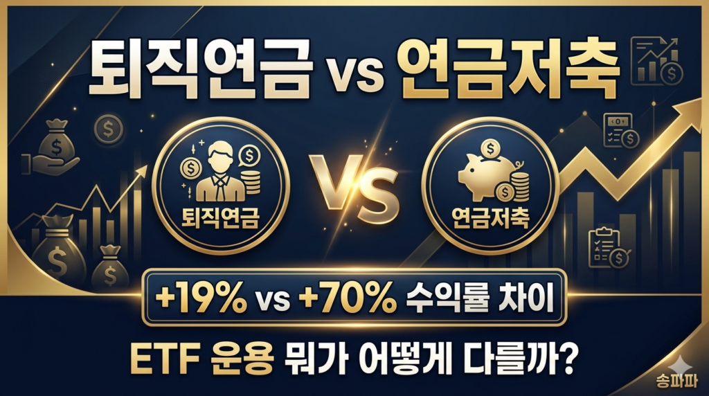 퇴직연금 ETF vs 연금저축 ETF 비교